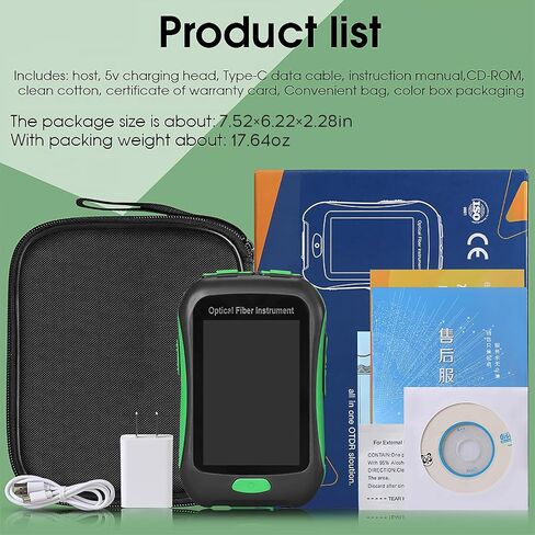 OTDR 18U (واجهة UPC) وظيفة 4 في 1 OTDR OPM OLS VFL جهاز اختبار الألياف البصرية 1550 نانومتر 80 كم 20 ديسيبل 3.5 بوصة شاشة ملونة تعمل باللمس محدد موقع الأخطاء البصرية 10 كجم مقياس الطاقة الضوئية in Saudi Arabia