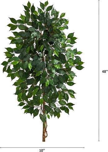 Nearly Natural 4ft. Single Ficus Artificial Tree (No Pot),Green in Saudi Arabia