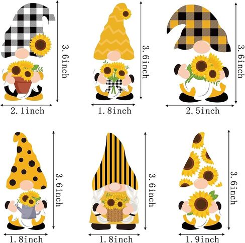 WATINC 25 Pack Bee Gnome Hanging Wooden Ornament, Yellow Honeybee Gnome with Hat Wooden Pendant for Birthday Party Decor, Summer Animals Themed Hanging Tag with Rope for Holiday Party Favor Supplies in Saudi Arabia