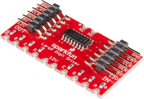 حقيبة ظهر SparkFun ذات وحدة تحكم كبيرة الحجم قابلة للتسلسل مصممة لتوصيلها مباشرة بشاشة عرض 7 أقسام مقاس 6.5 بوصة، جهد تشغيل IC: 5 فولت in Saudi Arabia