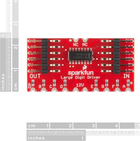 حقيبة ظهر SparkFun ذات وحدة تحكم كبيرة الحجم قابلة للتسلسل مصممة لتوصيلها مباشرة بشاشة عرض 7 أقسام مقاس 6.5 بوصة، جهد تشغيل IC: 5 فولت in Saudi Arabia