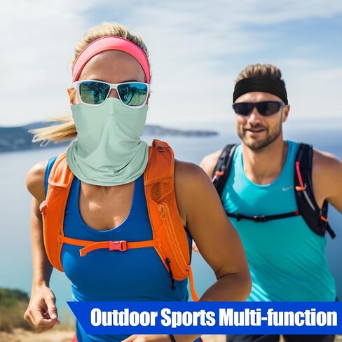 Summer Cooling Neck Gaiter Face Mask Balaclava, Breathable Bandana for Men Women Outdoor Sports UPF 50+ in Saudi Arabia