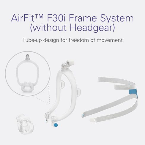 نظام الإطار البديل الكبير ResMed AirFit F30i (بدون غطاء الرأس) - وسادة متوسطة in Saudi Arabia