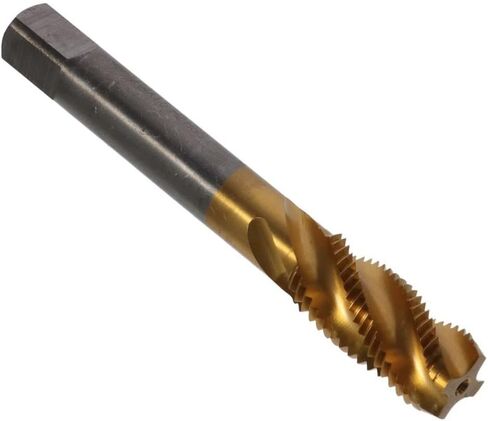 Spiral Flute Threading Tap, Metric HSS (High Speed Steel) Titanium Plated Machine Thread Screw Tap 4 Flutes Tapping Tool(M14X1.5) in Saudi Arabia
