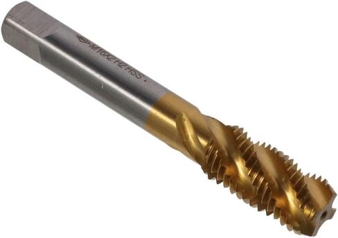 Spiral Flute Threading Tap, Metric HSS (High Speed Steel) Titanium Plated Machine Thread Screw Tap 4 Flutes Tapping Tool(M14X1.5) in Saudi Arabia