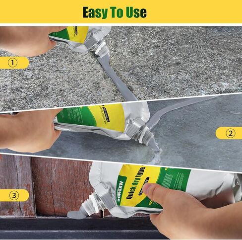 Concrete Crack Filler, Slab Concrete Crack Waterproof Repair Sealant, Caulking Glue Weather Resistant Type, Quick-Drying Sealing Adhesive, Caulking Glue for Concrete (2pcs, 1000g) in Saudi Arabia