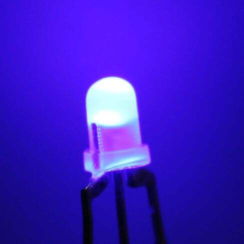 uxcell 50pcs 3mm Red Blue Misty Common Cathode LED Diode Light Round 20mA Super Bright Bulb Lighting Lamp Electronic Components Light Emitting Diodes in Saudi Arabia