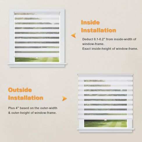 Cordless Zebra Blinds, Window Shades for Home, Roller Shades for Office, Pull Down Shades for Windows, 30" W×75" H, Basic Natural in Saudi Arabia