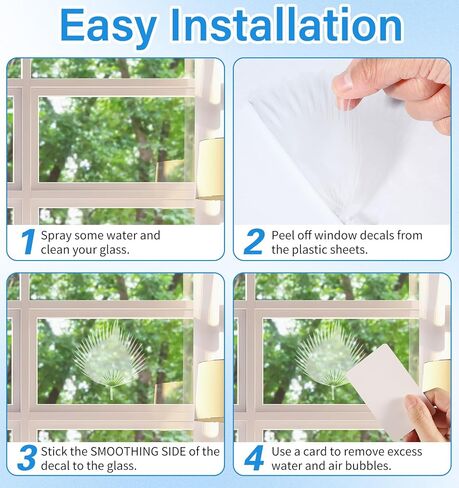 26PCS Leaf Window Bird Decals for Birds Strikes - Anti-Collision Window Clings to Prevent Bird Strikes Static Cling Window Decals in Saudi Arabia