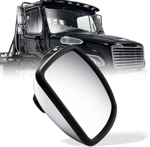 for Freightliner M2 Wide Angle Mirror,Black Door Mirror Lower Mirror Heating and defrosting for Freightliner M2 2004-2016 Truck for Left&Driver and Right&Passenger Side Universal Side in Saudi Arabia