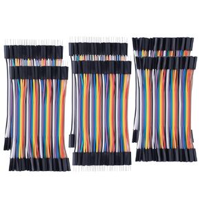 10cm+20cm+30cm 360pcs Breadboard Jumper Wires Cable Kit Male to Female, Male to Male, Female to Female Compatible with Arduino Projects and Raspberry Pi