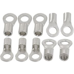 uxcell RNB8-6S Type 8 AWG Non Insulated Ring Connectors 10 Pcs