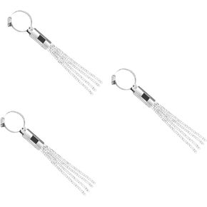 GLEAVI 3pcs 4 Hanging Type Static Ground Electrostatic Belt Car Anti Static Strap Chain Clip Iron Chain