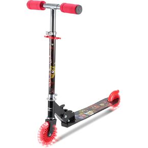Five Nights at Freddy's 2 Wheel Kick Scooter for Kids - Easy & Portable Fold-N-Carry Design, Ultra-Lightweight, Comfortable & Safe, Durable & Easy to Ride