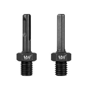 SALI 2PCS Core Drill Bit Adapter 5/8"-11 Thread Male to 3/8" Triangle Shank 5/8" -11 Male Drill Bit Adapter for Threaded Diamond Hole Saw Diamond Core Drill