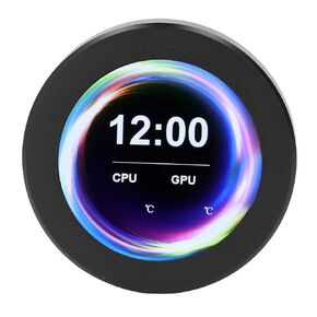 2.1 inch AIO Display Screen, CPU Liquid Cooler LCD Display, Real Time Temperature Control, LCD Display, Aluminium Alloy for Computer Accessories