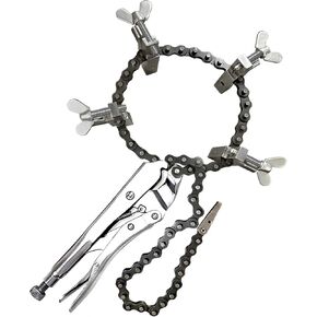Saywer - Robust & Easy-Use Mini Chain Clamp - Ideal for Professional & DIY Pipe Projects, 1"-8" Diameter Adaptability - Pipe Fitting and Adjustments