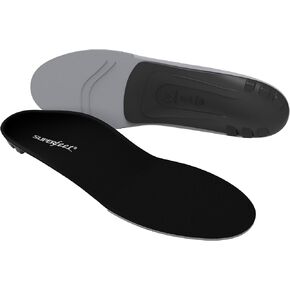 Superfeet All-Purpose Support Low Arch Insoles (Black) - Trim-To-Fit Orthotic Shoe Inserts for Thin, Tight Shoes - Professional Grade - 2.5-5 Men / 4.5-6 Women
