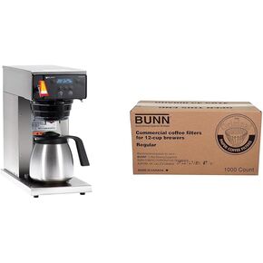 Bunn 38700.0011 Axiom-DV-TC Dual Voltage Commercial Thermal Coffee Brewer, Black/Stainless (120V Standard)