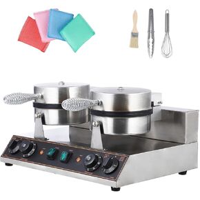 Commercial Electric Waffle Cone Maker - Commercial Quality, Nonstick Surface, Efficient Heating