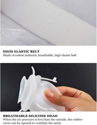 ZJchao Silicone Urine Collection Bag, Breathable Leakage‑Proof Reusable Elderly Bed Incontinence Urinal Bag for Men Women(Elderly) in Saudi Arabia