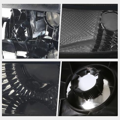 PM PERFORMOTOR Smoke Lens Amber Headlights Replacement Compatible with 98-04 Durango / 97-04 Dakota, PMHL-DODA-9704-4P-OH-SA in Saudi Arabia