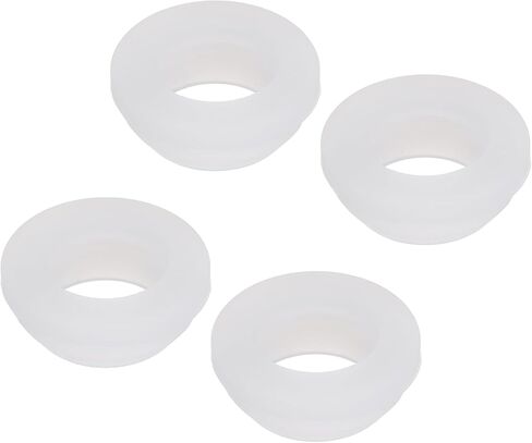 MECCANIXITY 4 قطع من المطاط المفاجئة جروميت ثقب التوصيل جبل ضياء 18 مم معرف 14 مم ارتفاع 9 مم عرض الأخدود الضيق 2 مم ختم مضاد للخدش لأنابيب كابل صندوق كهربائي شفاف in Kuwait