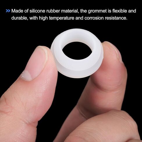 MECCANIXITY 4 قطع من المطاط المفاجئة جروميت ثقب التوصيل جبل ضياء 18 مم معرف 14 مم ارتفاع 9 مم عرض الأخدود الضيق 2 مم ختم مضاد للخدش لأنابيب كابل صندوق كهربائي شفاف in Kuwait