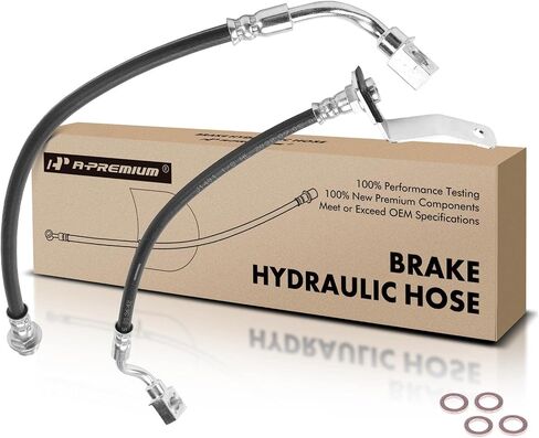 A-Premium Rear Driver Side Brake Hydraulic Hose Compatible with Select Chevy and GMC Models - Silverado 1500/Sierra 1500 1999-2006, Silverado 1500 Classic/Sierra 1500 Classic 2007 - Replace# 15884702 in Saudi Arabia