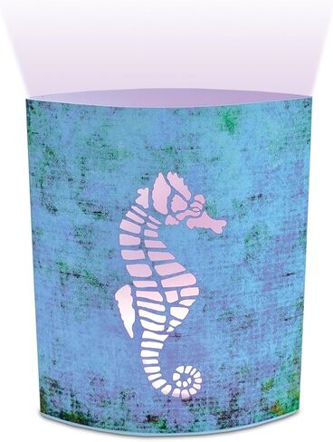 Puzzled Seahorse Light Lantern, 5.1 Inch Energy Efficient Decorative Indoor Outdoor Tabletop Lamp Manual On Off Portable Lighting for Bedroom Kitchen Living Room in Saudi Arabia