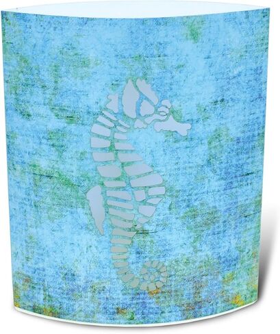 Puzzled Seahorse Light Lantern, 5.1 Inch Energy Efficient Decorative Indoor Outdoor Tabletop Lamp Manual On Off Portable Lighting for Bedroom Kitchen Living Room in Saudi Arabia