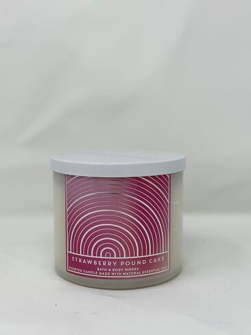 Strawberry Pound Cake 3 Wick Candle 14.5 oz / 411 g in Saudi Arabia