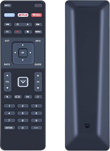 لوحة مفاتيح XRT500 QWERTY مع جهاز تحكم عن بعد بديل للضوء الخلفي متوافق مع Vizio TV M43-C1 M49-C1 M50-C1 M55-C2 M60-C3 M80-C3 M322I-B1 M422I-B1 M492I-B2 M502I-B1 M552I-B2 M602I-B3 in Kuwait