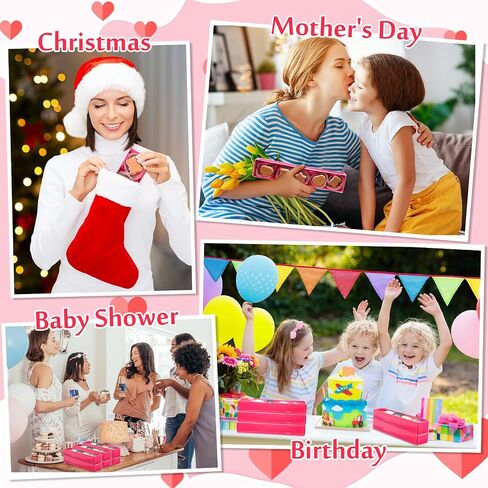 Cholemy 40 Sets Chocolate Strawberries Boxes with Clear Window 250 Pcs Paper Food Trays 4 Bags Raffia Bakery Macaron Boxes Disposable Serving Trays Gifts 12 x 2.2 x 2 Inches(Red) in Saudi Arabia