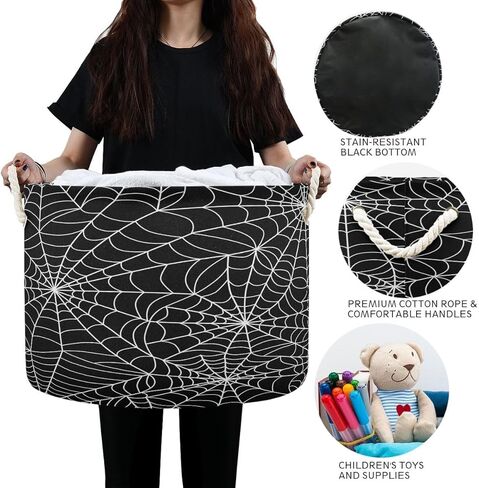 شجرة عيد الميلاد سلة التخزين الغسيل الحضانة سلة قماش قابلة للطي التخزين المنظم بن مع مقبض للملابس الكتب غرفة اللعب ديكور in Kuwait