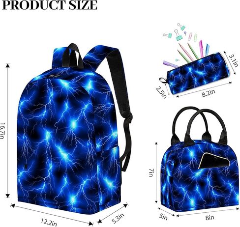 مجموعة حقيبة ظهر مطبوعة لكرة القدم للأولاد والأطفال، 3 قطع حقيبة كتب مع مقلمة للمدرسة، حقيبة ظهر للكمبيوتر المحمول خفيفة الوزن مقاس 17 بوصة مع حقيبة غداء للرجال والمراهقين والمكاتب والمدرسة الثانوية in Kuwait