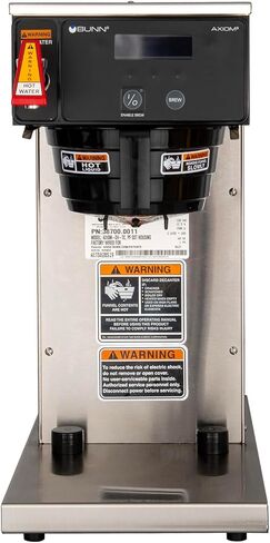 ماكينة تحضير القهوة الحرارية التجارية ذات الجهد المزدوج Axiom-DV-TC من Bunn 38700.0011، أسود/مقاوم للصدأ (قياسي 120 فولت) in Kuwait