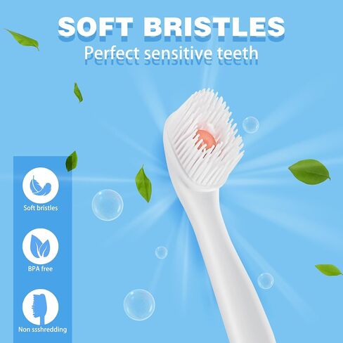 Disposable Mini Toothbrush Travel Toothbrushes with Toothpaste Portable for Portable for Work or Travel Mint (Peppermint, 24 Count) in Saudi Arabia