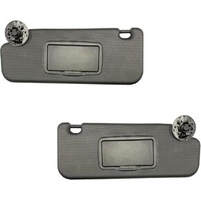 Sun Visor Fits for Chevy Cruze 2017 2018 Pair Set Left + Right Black Three Screws 2MPLASTIC