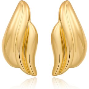 Gold Dangle Earrings Statement Chunky Earrings for Women Vintage Jewelry