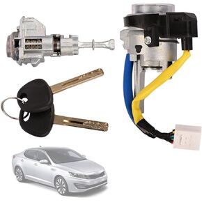 Ignition & Door Lock Cylinder W/2Keys Compatible with Kia Optima 2016 2017 2018 2019 2020, Replace 81991-35240