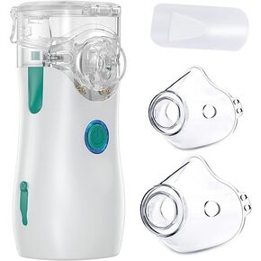 Nebulizer Machine for Adults & Kids with Spacer, Portable Nebulizer Machine for Breath with Mouthpiece & Mask, Desktop Asthma Compressor Nebulizer-2 in Kuwait