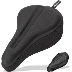Bike Seat Cushion Gel Padded Bicycle Seat Cushion Exercise Bike Seat Cover for Men Women Extra Soft Padding Bicycle Saddle Cushion Fit for Spin/Stationary/Mountain Bike