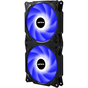 UpHere 240mm AIO إطار مربع مروحة PF240BE3 3-Pin Blue LED لعلبة الكمبيوتر الشخصي والتبريد السائل in Kuwait