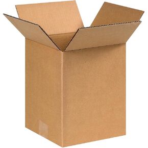 BOX USA 9x9x10 صناديق مموجة، صغيرة، 9 طول × 9 عرض × 10 ارتفاع، عبوة من 25 قطعة | الشحن، التعبئة والتغليف، النقل، صندوق تخزين للمنزل أو العمل، صناديق بالجملة قوية