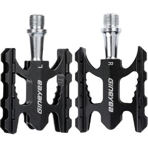 Kids Sized Bike Pedals, Youth Bicycle Pedal Non-Slip, CNC-Machined Aluminum Alloy 6061 Flat Platform Pedals, 3 Bearings