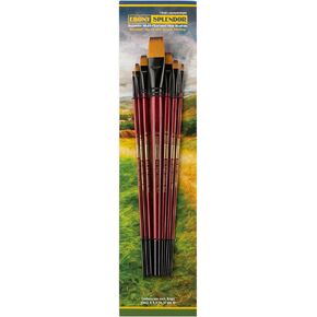 Ebony Splendor Long Handle Bright Brush Set of 7