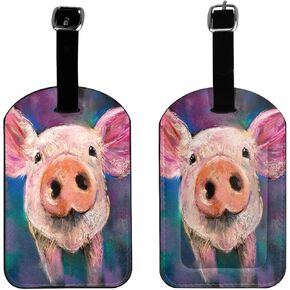 مجموعة علامات الأمتعة المصنوعة من جلد الغنم الكرتوني من Oplp مكونة من 2 ملصق لحقيبة السفر لحقيبة الظهر in Kuwait