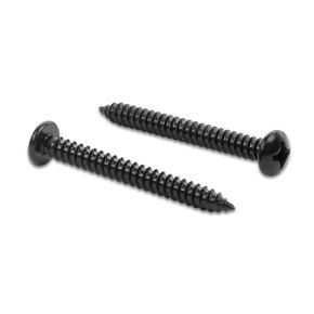 Black Self Tapping Screws，#3.5 x1" 304 Stainless Steel Sheet Metal Screws（100 PCS）