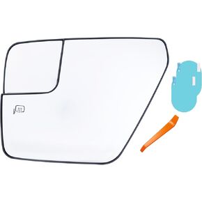 Driver Side Mirror Glass Replacement For F150 2021 – 2024, Heated with BSD Without Auto Dimming, ML3Z-17K707-H